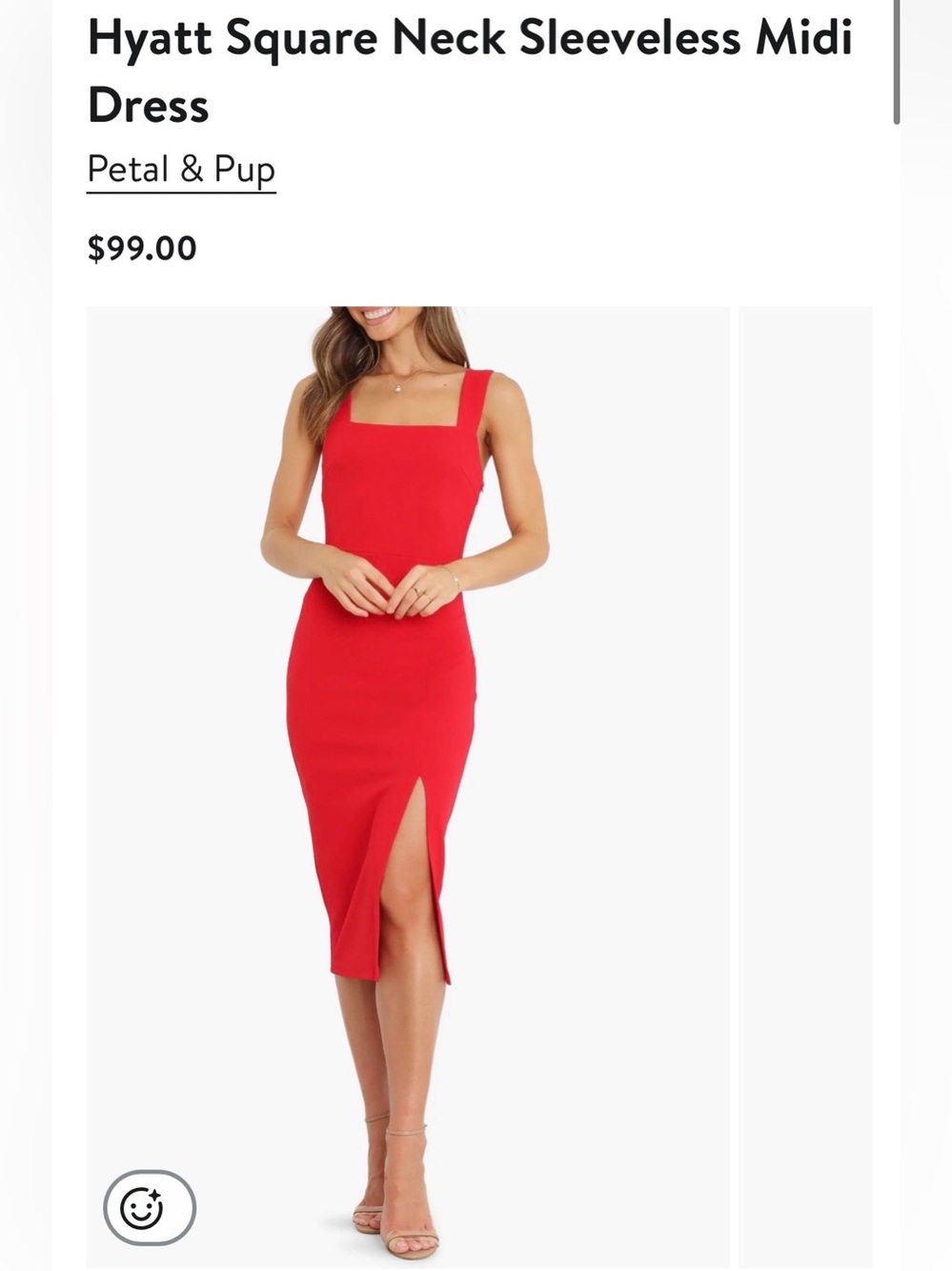Petal and Pup | Hyatt Midi Dress, size 2